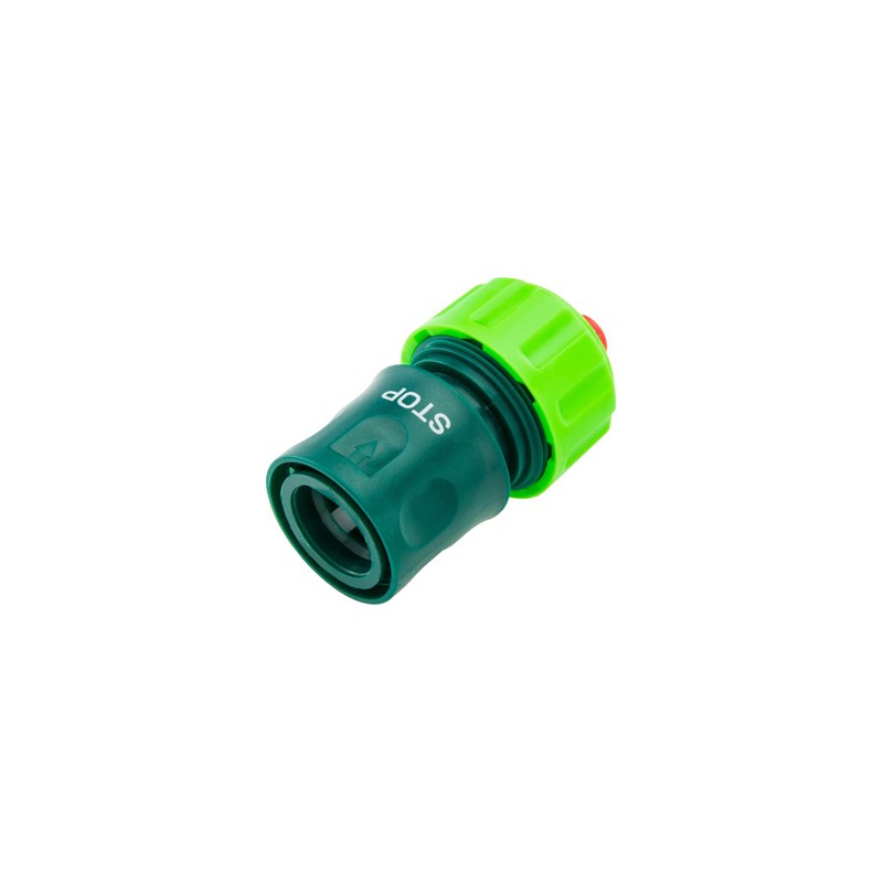 Verto szybkozłączka z funkcją Stop tworzywo sztuczne,, 3/4", zielona, 15G723