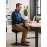 Powerton ERGO BALANC Ergonomiczne krzesło biurowe, czarna