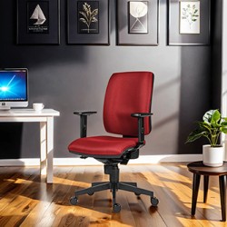 Powerton ERGO HANA Ergonomiczny fotel biurowy, Czerwony