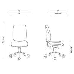 Powerton ERGO HANA Ergonomiczny fotel biurowy, Szary