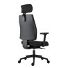 Powerton ERGO JANA Ergonomiczny fotel biurowy, Czarny
