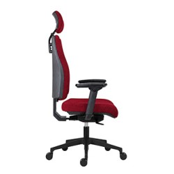Powerton ERGO JANA Ergonomiczny fotel biurowy, Czerwony