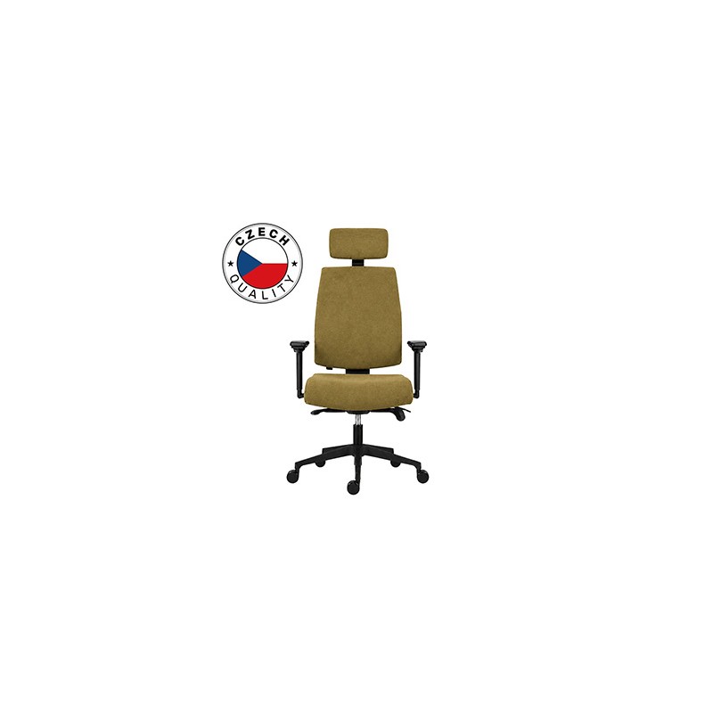 Powerton ERGO JANA Ergonomiczny fotel biurowy, żółta