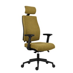 Powerton ERGO JANA Ergonomiczny fotel biurowy, żółta