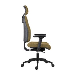 Powerton ERGO JANA Ergonomiczny fotel biurowy, żółta