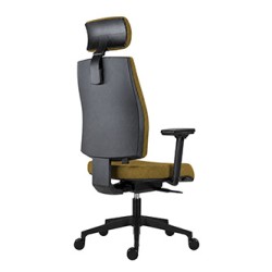 Powerton ERGO JANA Ergonomiczny fotel biurowy, żółta