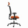Powerton ERGO LUCIE Ergonomiczny fotel biurowy, Pomarańczowy