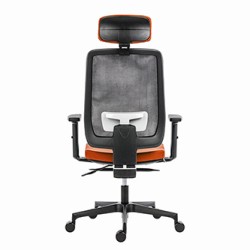 Powerton ERGO LUCIE Ergonomiczny fotel biurowy, Pomarańczowy
