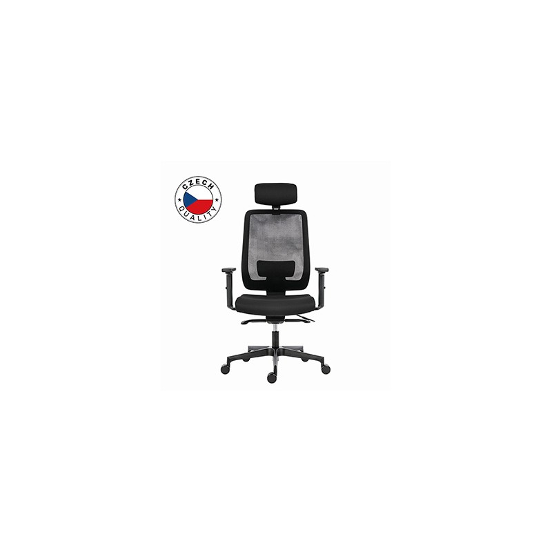 Powerton ERGO LUCIE Ergonomiczny fotel biurowy, Czarny
