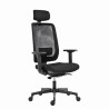 Powerton ERGO LUCIE Ergonomiczny fotel biurowy, Czarny
