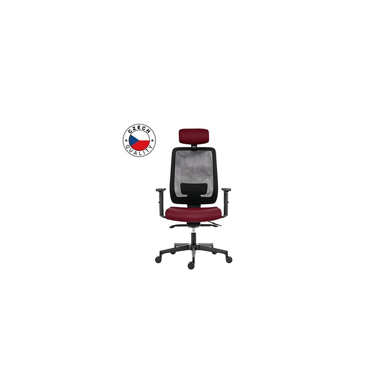 Powerton ERGO LUCIE Ergonomiczny fotel biurowy, Czerwony