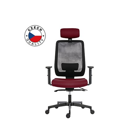 Powerton ERGO LUCIE Ergonomiczny fotel biurowy, Czerwony