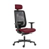 Powerton ERGO LUCIE Ergonomiczny fotel biurowy, Czerwony