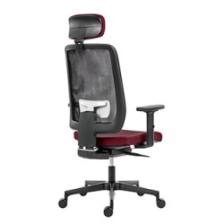 Powerton ERGO LUCIE Ergonomiczny fotel biurowy, Czerwony