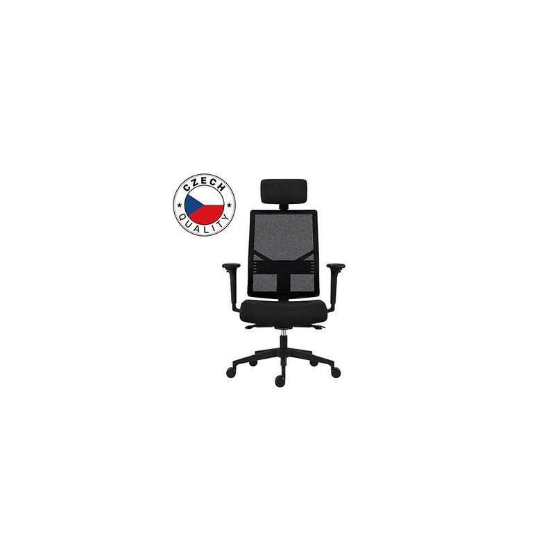 Powerton ERGO MARIE Ergonomiczny fotel biurowy, Czarny
