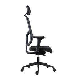 Powerton ERGO MARIE Ergonomiczny fotel biurowy, Czarny