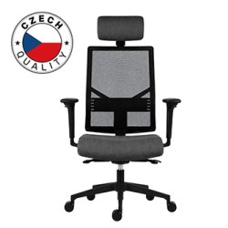 Powerton ERGO MARIE Ergonomiczny fotel biurowy, Ciemnoszary