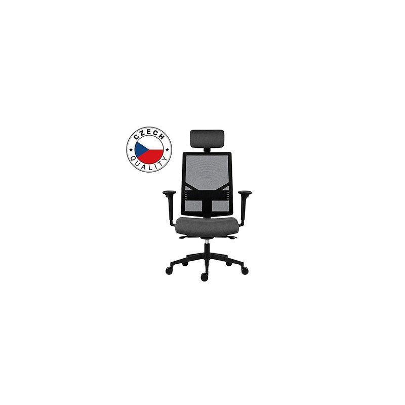 Powerton ERGO MARIE Ergonomiczny fotel biurowy, Ciemnoszary