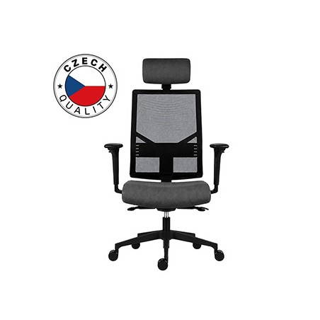 Powerton ERGO MARIE Ergonomiczny fotel biurowy, Ciemnoszary