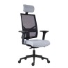 Powerton ERGO MARIE Ergonomiczny fotel biurowy, Jasnoszary