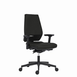 Powerton ERGO SIMA Ergonomiczny fotel biurowy, Czarny