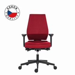 Powerton ERGO SIMA Ergonomiczny fotel biurowy, Czerwony