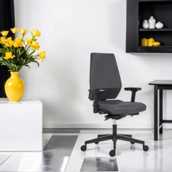 Powerton ERGO SIMA Ergonomiczny fotel biurowy, Szary