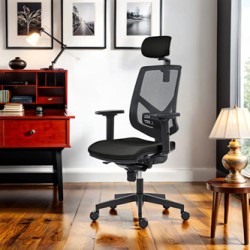 Powerton ERGO TINA Ergonomiczny fotel biurowy, Czarny