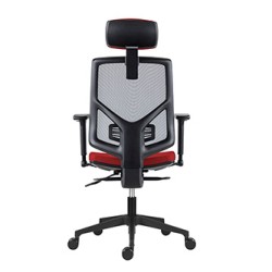 Powerton ERGO TINA Ergonomiczny fotel biurowy, Czerwony