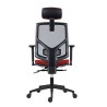 Powerton ERGO TINA Ergonomiczny fotel biurowy, Czerwony
