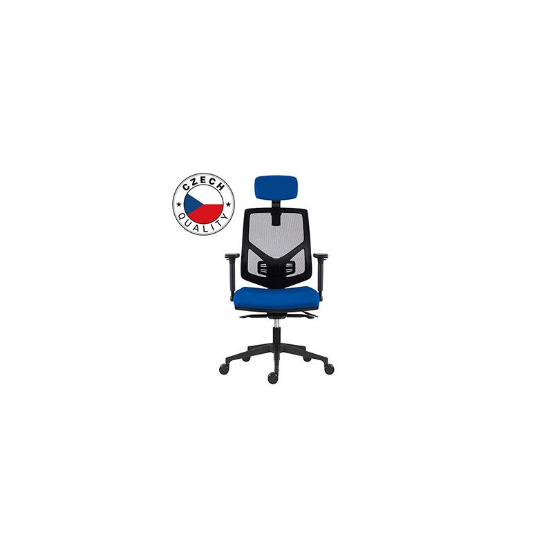 Powerton ERGO TINA Ergonomiczny fotel biurowy, Ciemny niebieski
