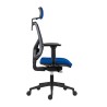 Powerton ERGO TINA Ergonomiczny fotel biurowy, Ciemny niebieski