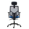 Powerton ERGO TINA Ergonomiczny fotel biurowy, Ciemny niebieski