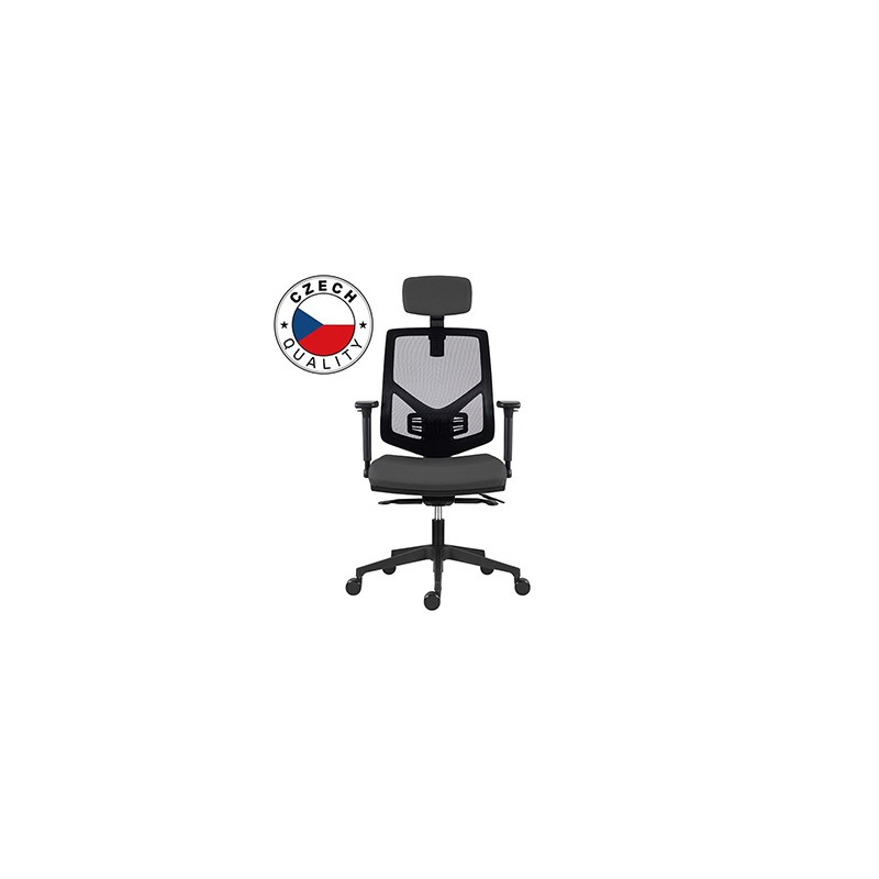 Powerton ERGO TINA Ergonomiczny fotel biurowy, Szary