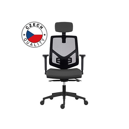 Powerton ERGO TINA Ergonomiczny fotel biurowy, Szary