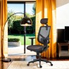 Powerton ERGO TINA Ergonomiczny fotel biurowy, Szary