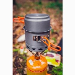 Zestaw garnków 2 w 1 z radiatorem szara, aluminium, 63-144, garnek, patelnia, Neo Tools