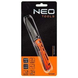 Neo Tools Nóż składany, nerezová ocel, 20mm, 9mm, 63-026, nylonowe etui