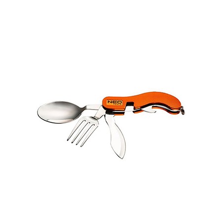 Neo Tools Narzędzie wielofunkcyjne - multitool, hliník, 100mm, 3w1, nóż, widelec, łyżka