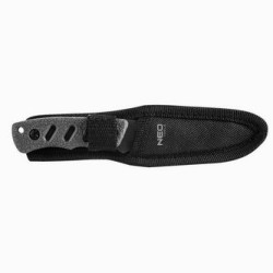 Neo Tools Nóż typu full tang, nerezová ocel, 165mm, 94mm, gumowany uchwyt, nylonowe etui