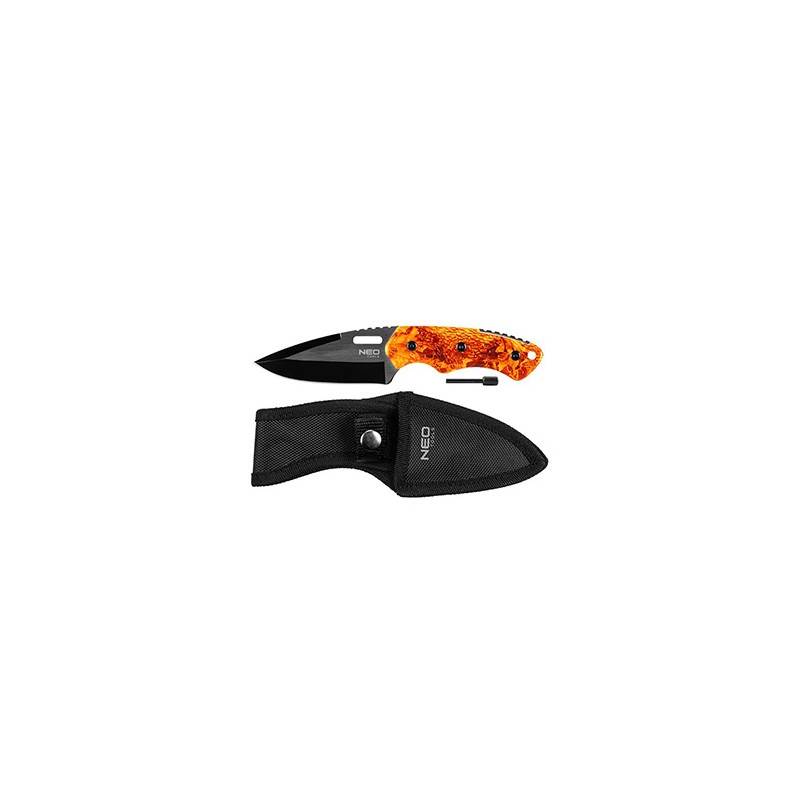 Neo Tools Nóż survivalowy, nerezová ocel, 20mm, 9mm, 63-109, krzesiwo w rękojeści