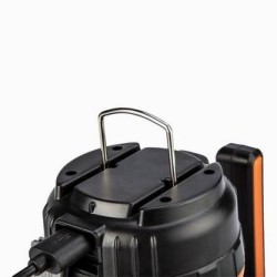 Lampa biwakowa 3w1, 1x1200 mAh, aluminium, czarna, 4 rodzaje oświetlenia, power bank, ładowanie USB