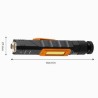 Latarka akumulatorowa, 1xLED, 1x2000 mAh, czarna, IP20, 5 funkcji, moc 3 W