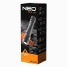 Latarka akumulatorowa, 1xLED, 1x2200 mAh, aluminium, czarna, IPX4, funkcja zoom