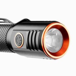 Latarka akumulatorowa, 1xxLED, 1x2200 mAh, czarna, 20W, 2000 lumenów, czas działania 4 godziny