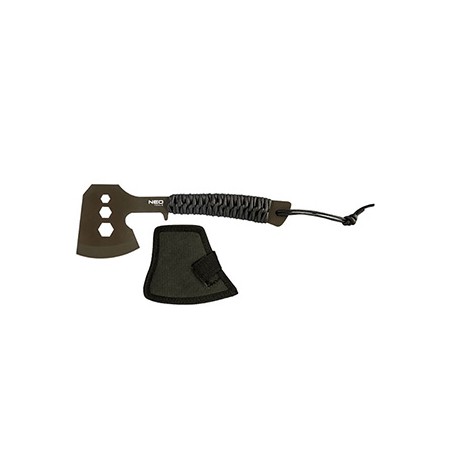 Neo Tools siekiera kempingowa 63-118, waga całkowita 266g, délka sekery 26cm