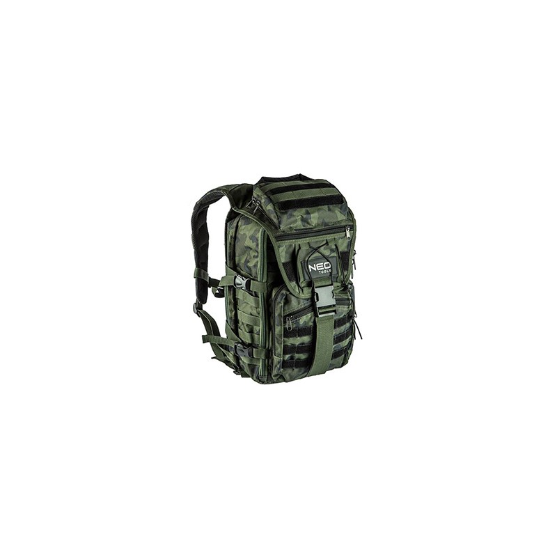 Plecak outdoor, zielony z poliester, 84-321, odporny na ścieranie i uderzenia, Neo Tools