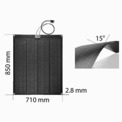 Półelastyczny panel solarny, Neo Tools, 100 W, 90-143