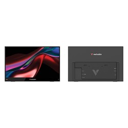 Verbatim monitor przenośny, Touch Monitor LIGHT, 15.6", Full HD (1920x1080), 60Hz, czarny