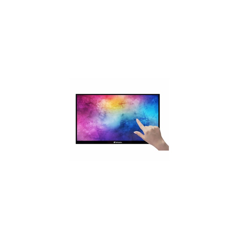 Verbatim monitor przenośny dotykowy, PMT-15, 15.6", Full HD (1920x1080), 60Hz, czarny